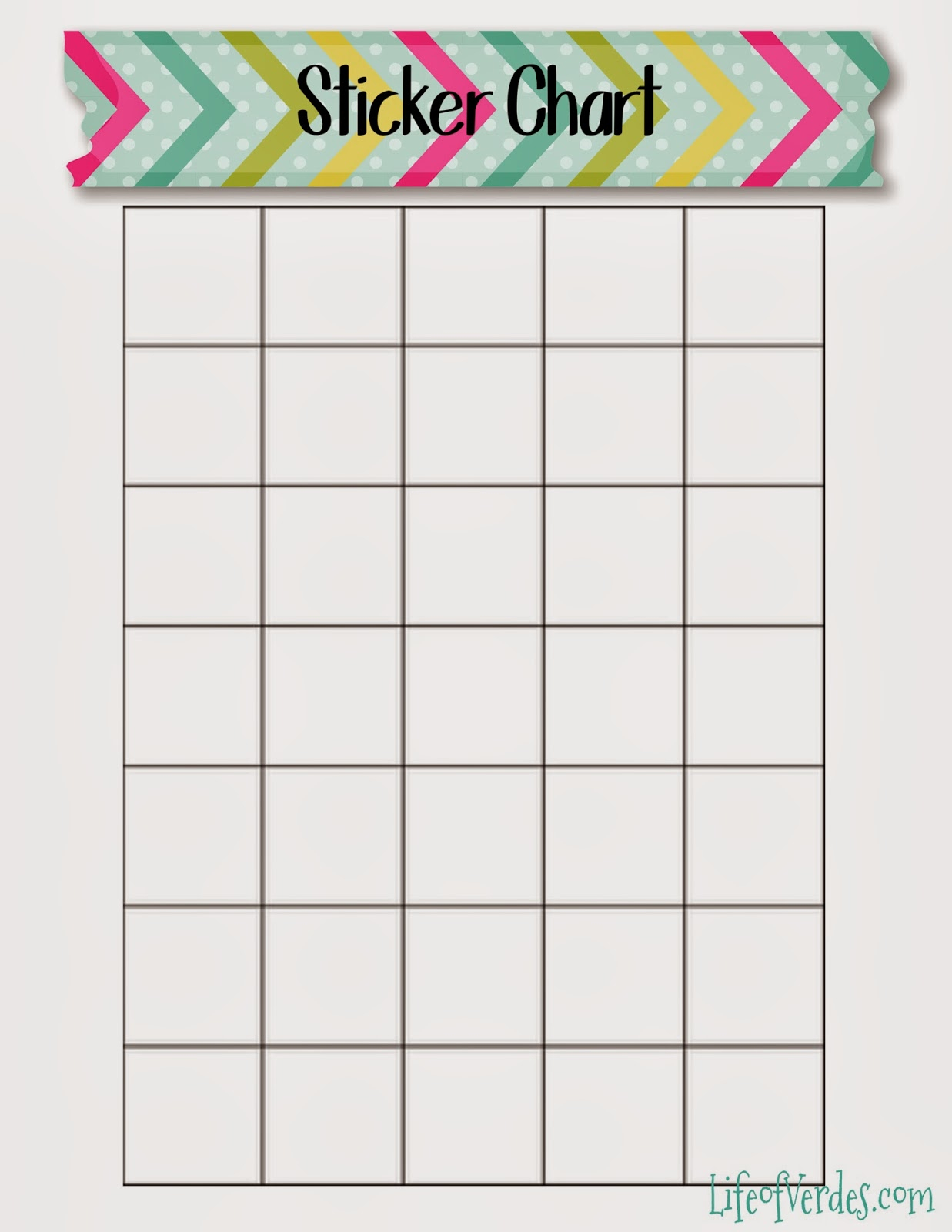 Life Of Verde&#039;S : Free Washi Tape Themed Preschool Printables!