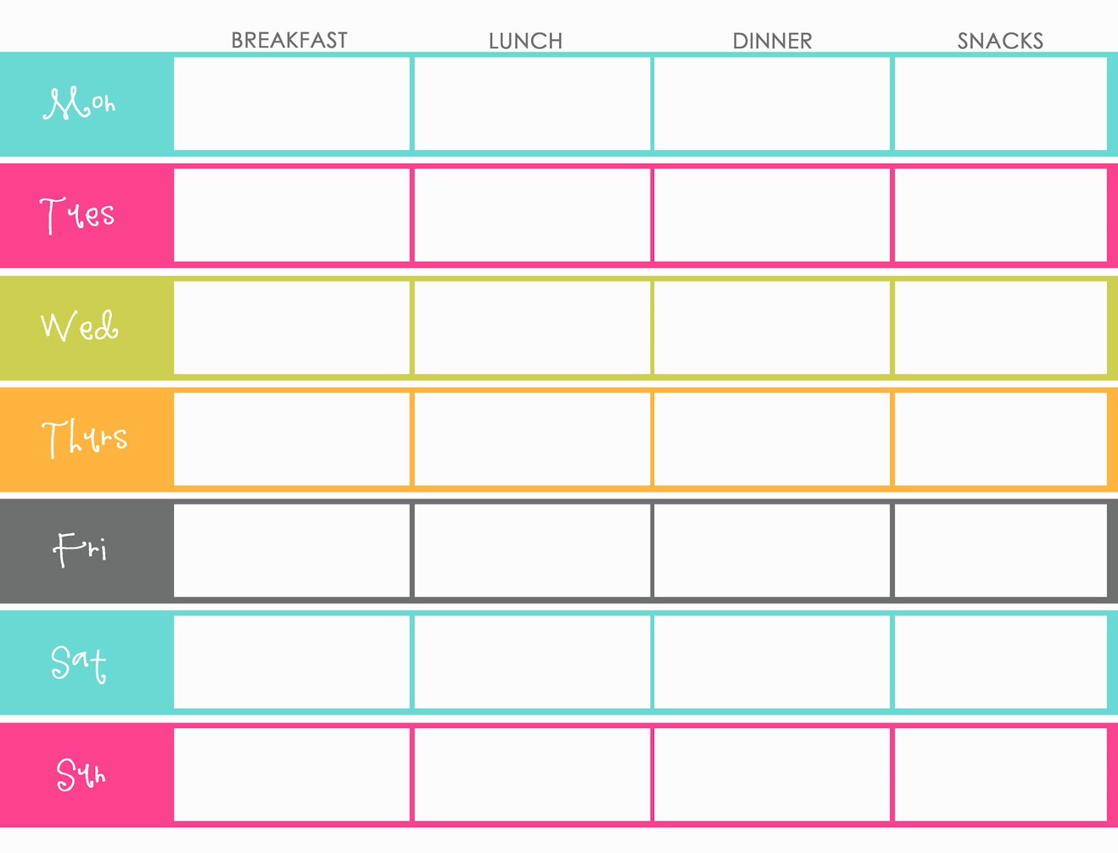 Little Housewife: Meal Planning