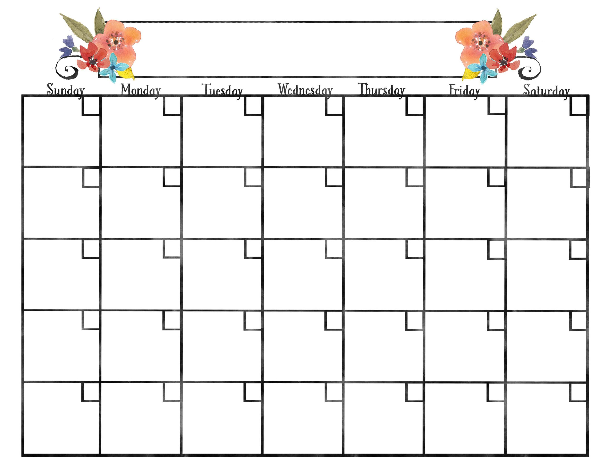 Monthly Calendars | Kkeeler