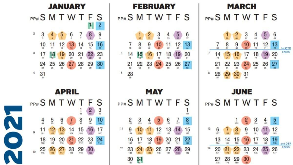 Payroll Calendar 2021 - Business