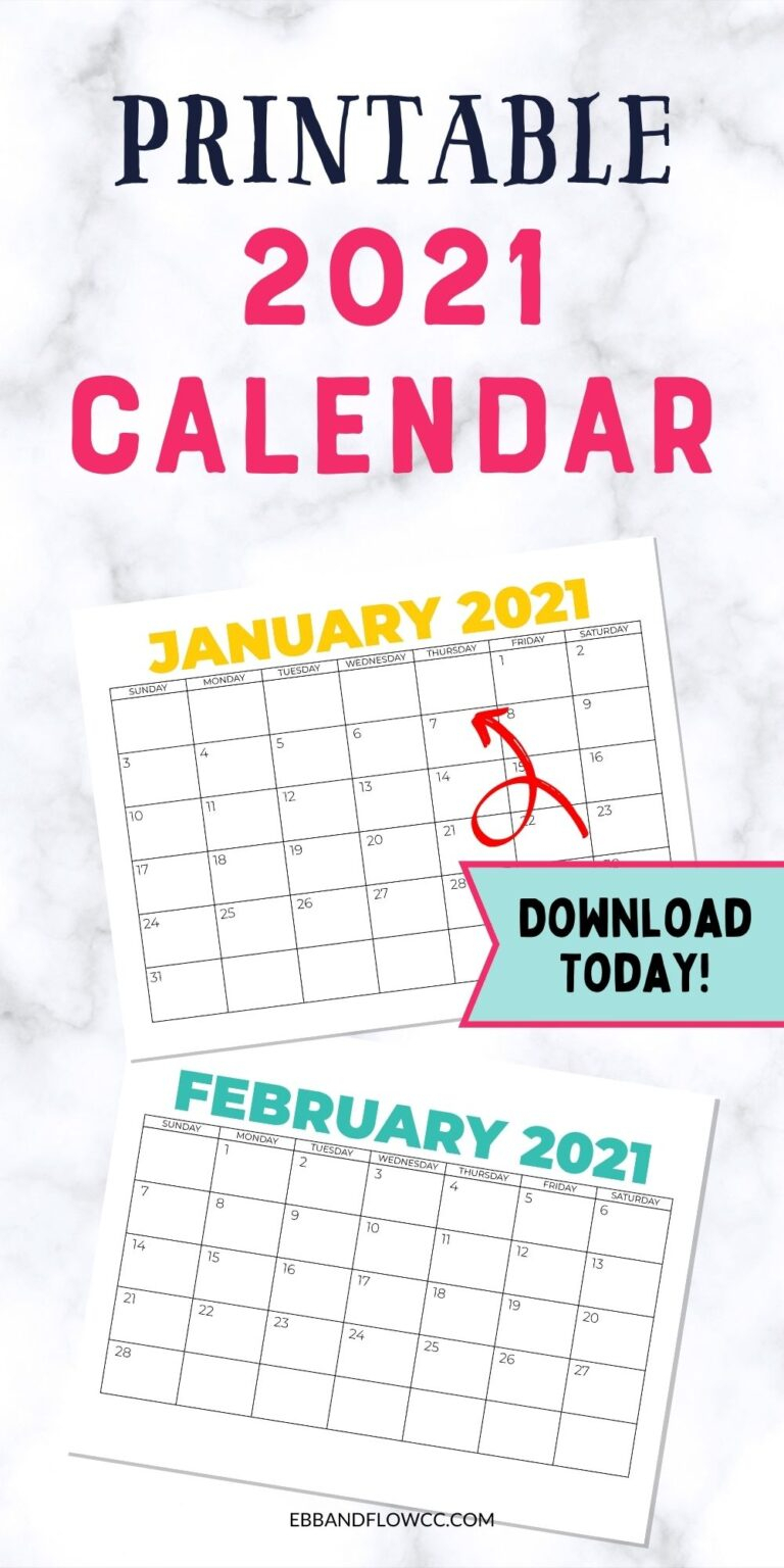 Free Printable Calendars No Download