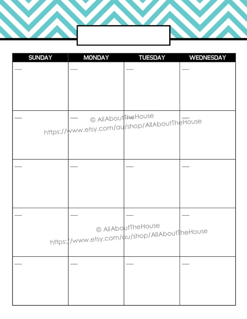 Printable Calendar 2 Page Month Printable Us Letter &amp; Half