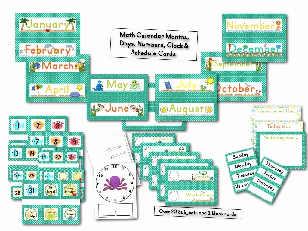 Printable Calendar Numbers 1-31 | Ten Free Printable