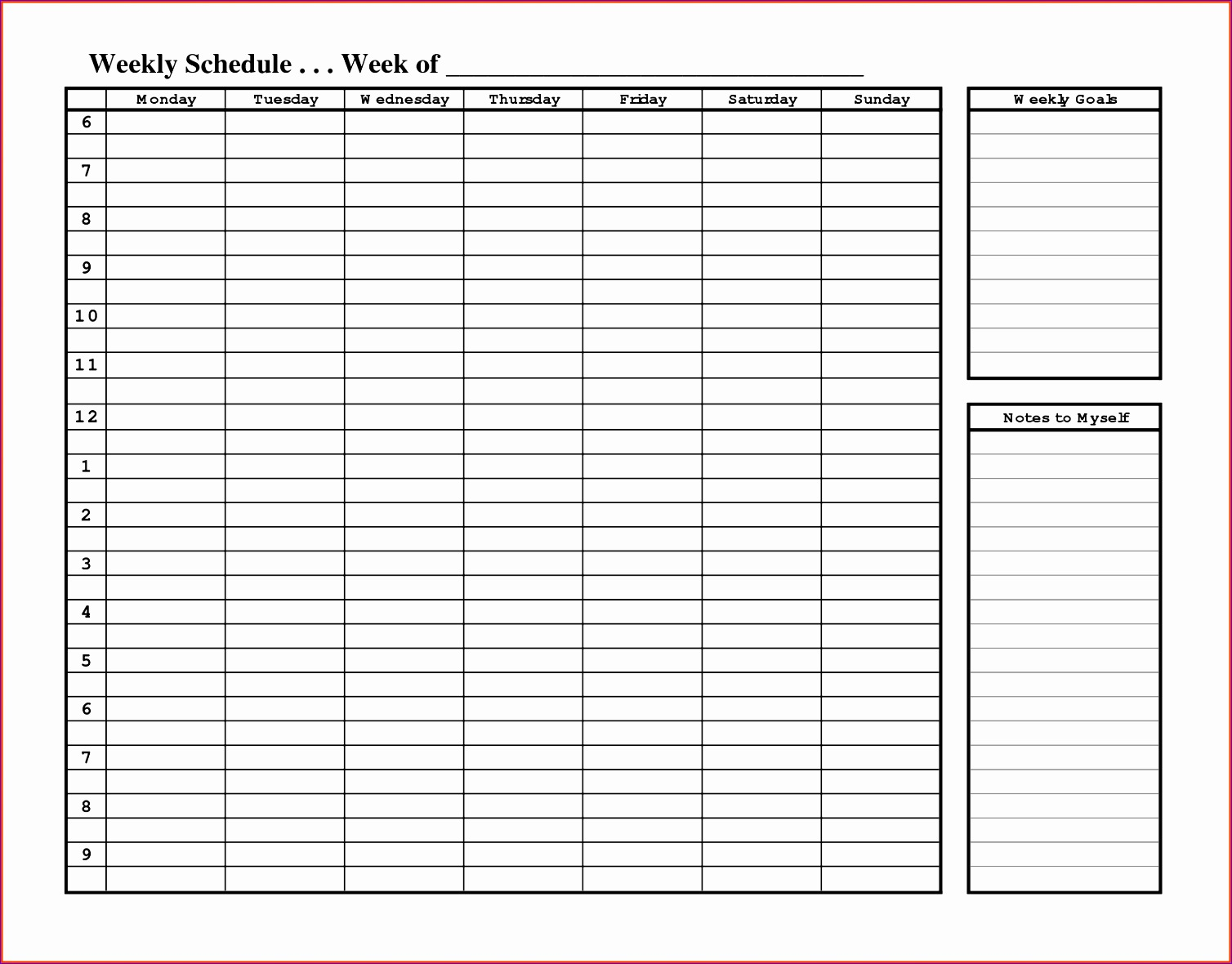 Printable Daily Calendar With Time Slots 2020 | Example