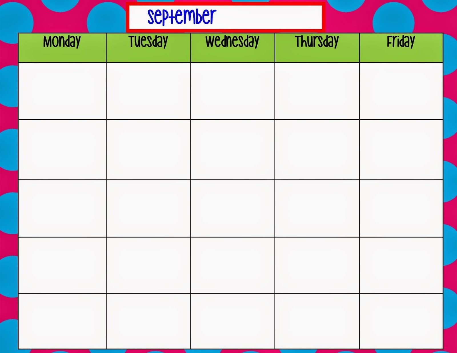 Sunday Thru Saturday Schedule Layout :-Free Calendar Template