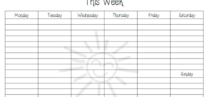 Weekly To-Do List Printables - Skip The School