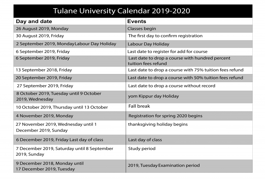 17+ Mizzou Academic Calendar Tulane Gif - Calendar
