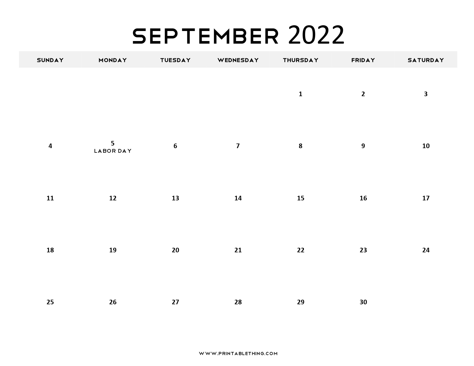 20+ September 2022 Calendar | Printable, Pdf, Us Holidays