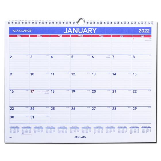 2022 At-A-Glance Pm8-28 Monthly Wall Calendar, 14-7/8 X 11