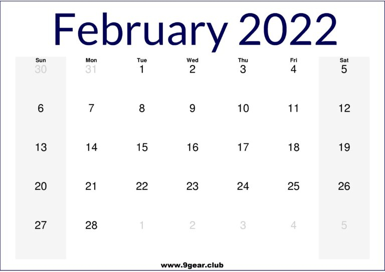 2022 February Archives - Printable Calendars 2022