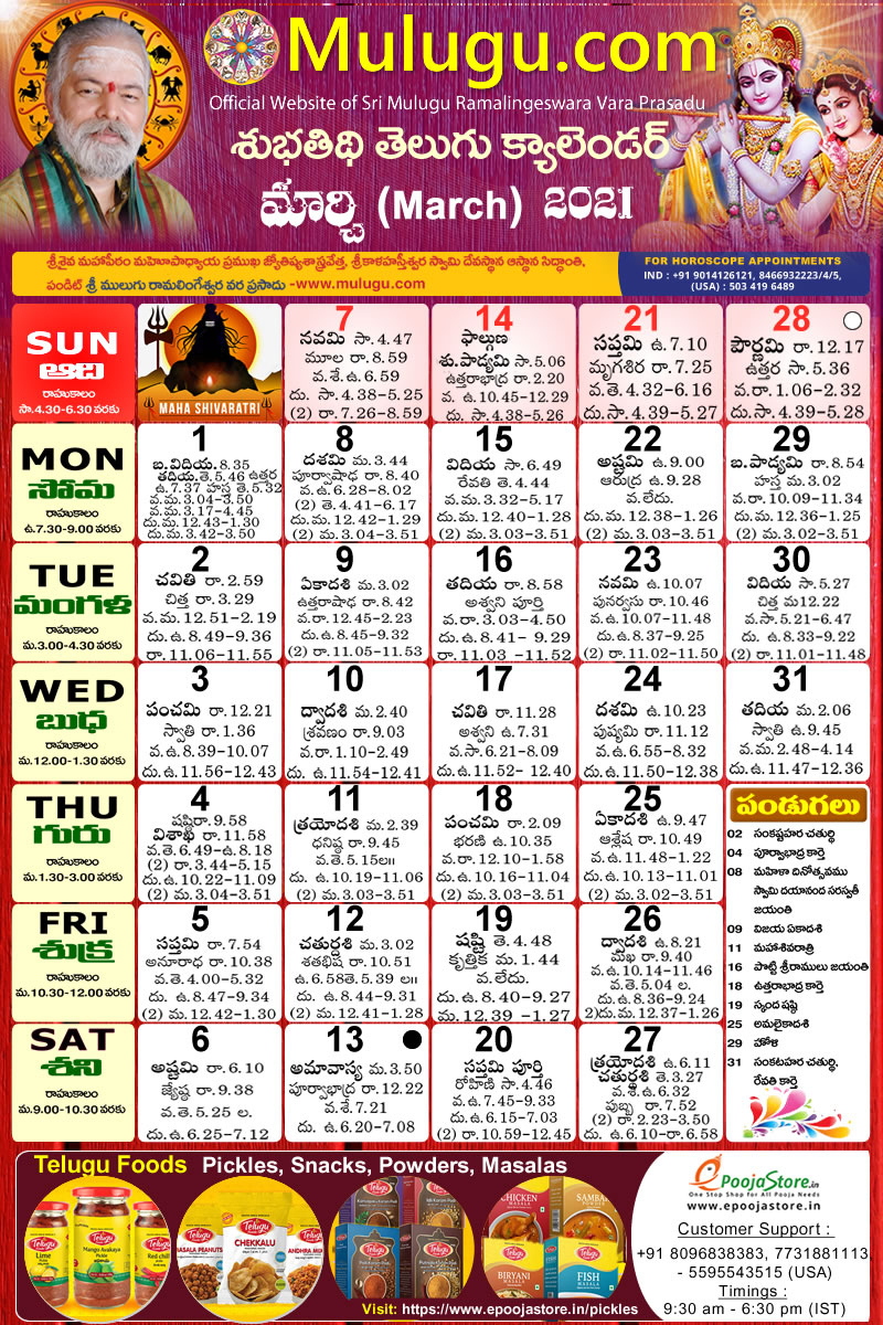 2022 Telugu Calendar January - Twoteny