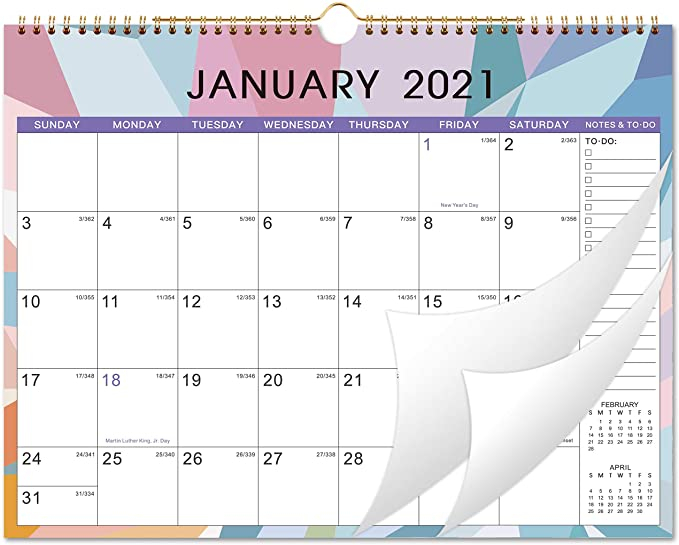 Amazon : 2021-2022 Calendar - 18 Monthly Wall Calendar