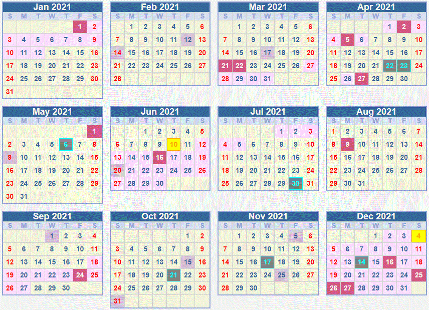Calendar 2021: School Terms And Holidays South Africa