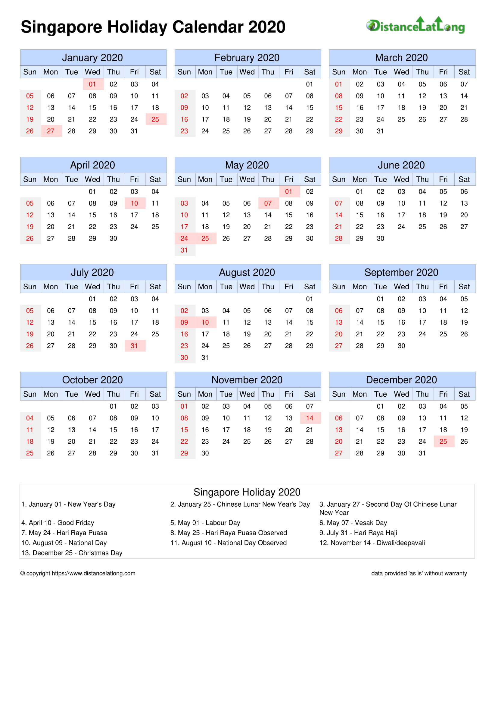 Calendar Horizontal Month Week Grid Sunday To Saturday