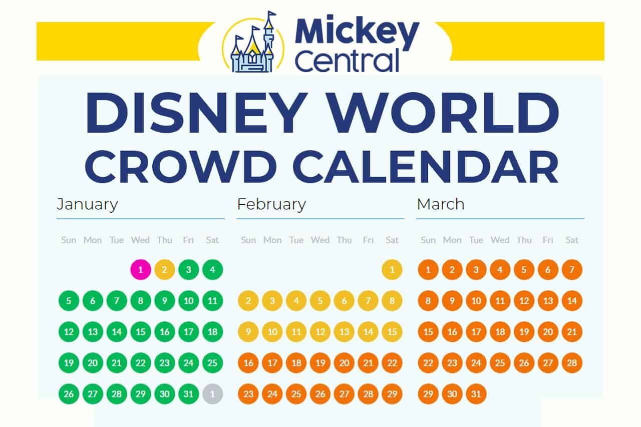 Disney Crowd Calendar 2022 February