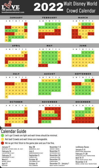 Disney World Crowd Calendar 2022Park - Allcalendar