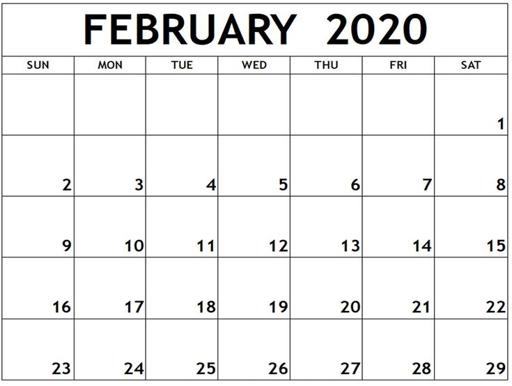 February 2020 Editable Calendar | Free Printable Calendar