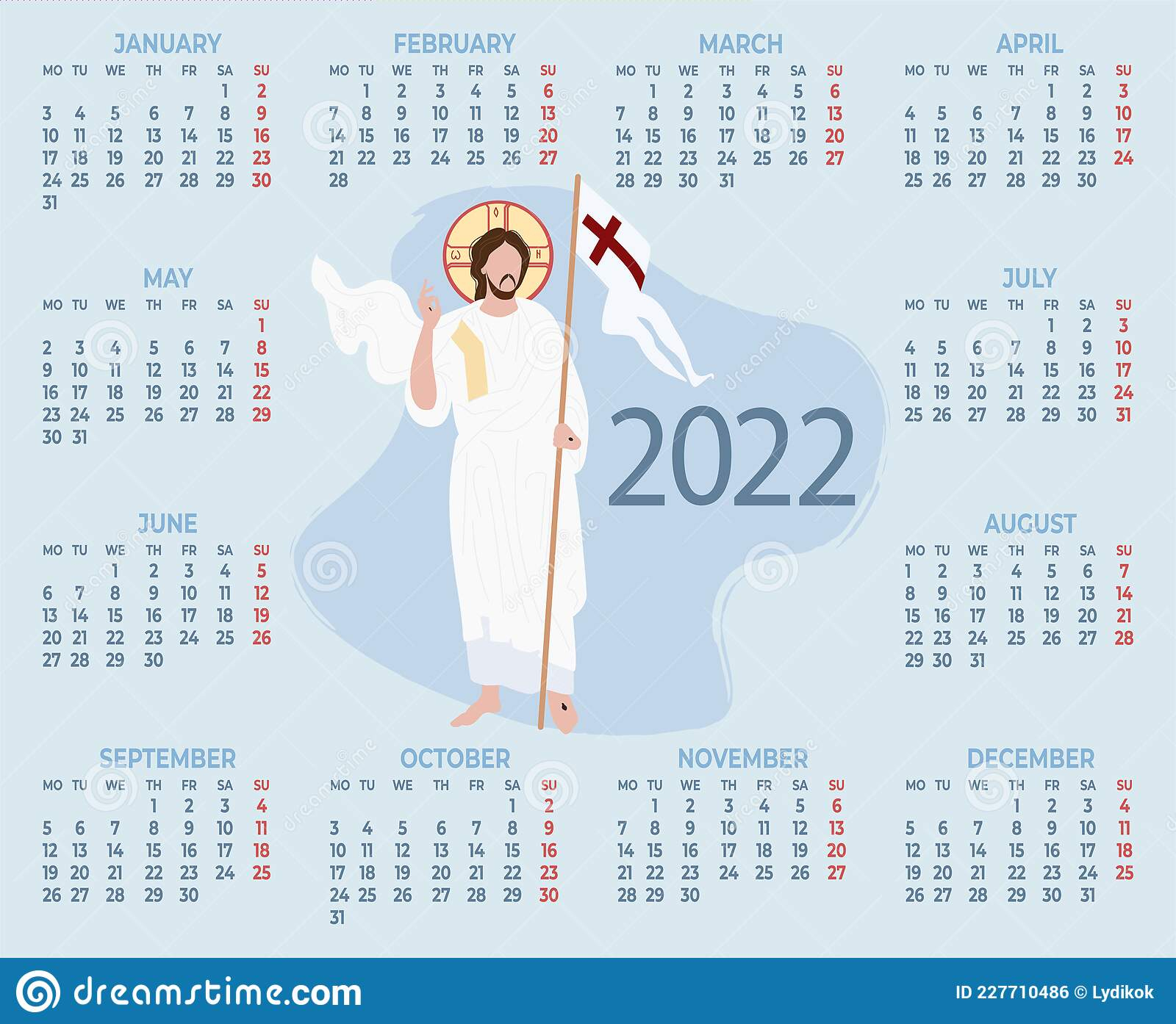 Free Catholic Calendar 2022 - Spring Calendar 2022