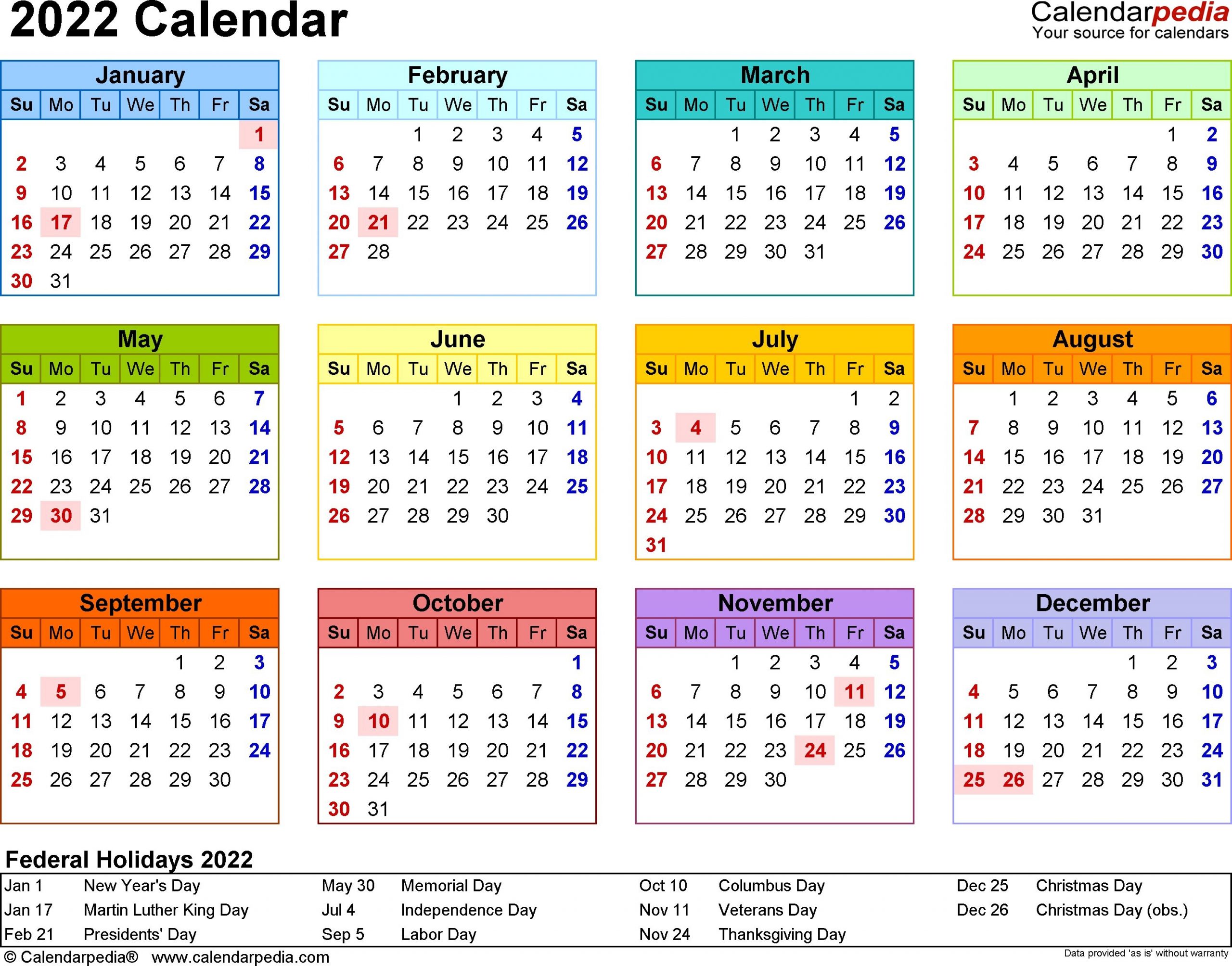 Holidays Usa 2022 Calendar - February Calendar 2022