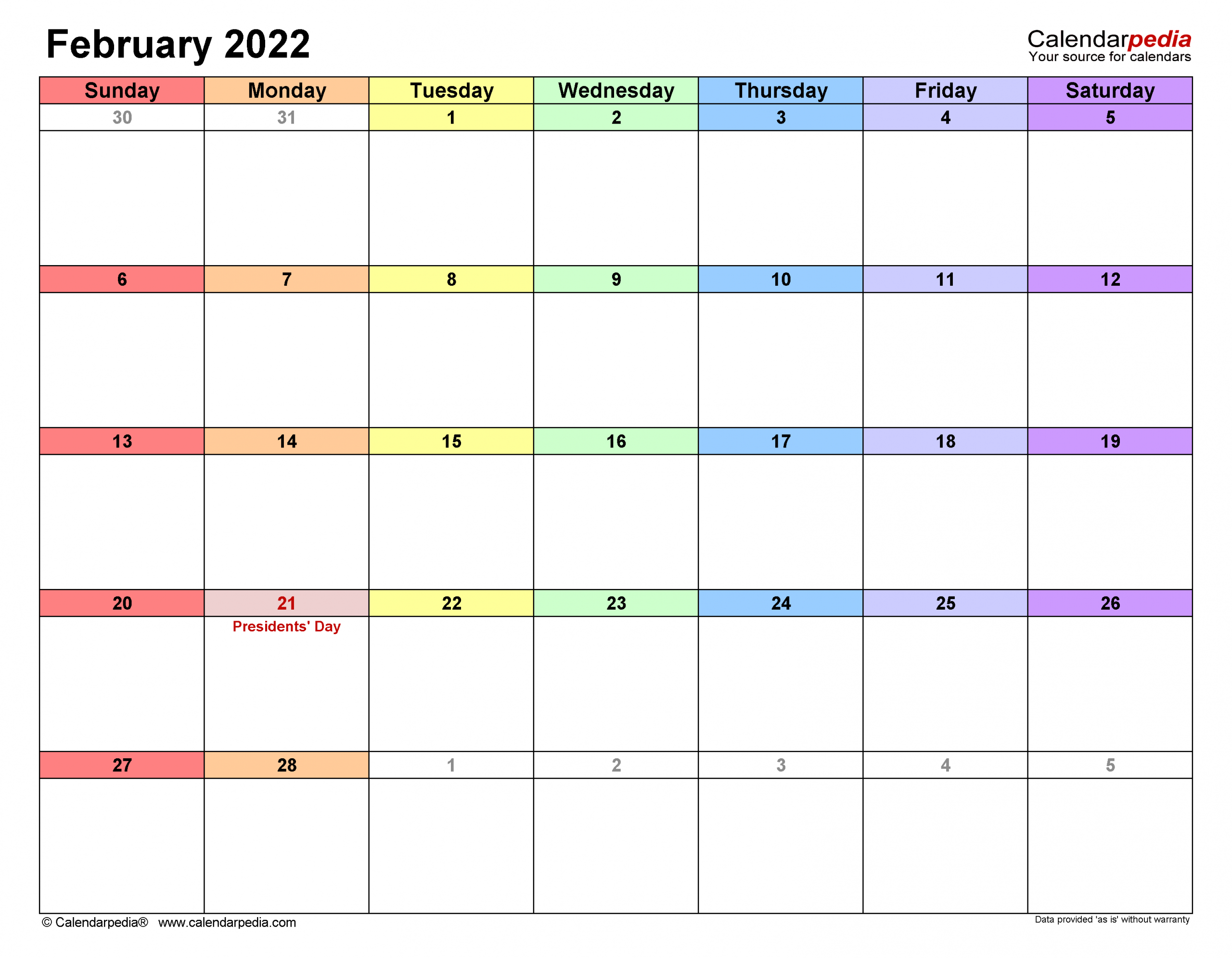 I Never Knew This Did You February 2022 Calendar Link