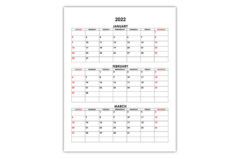 Jan Feb Mar 2022 Calendar - September Calendar 2022