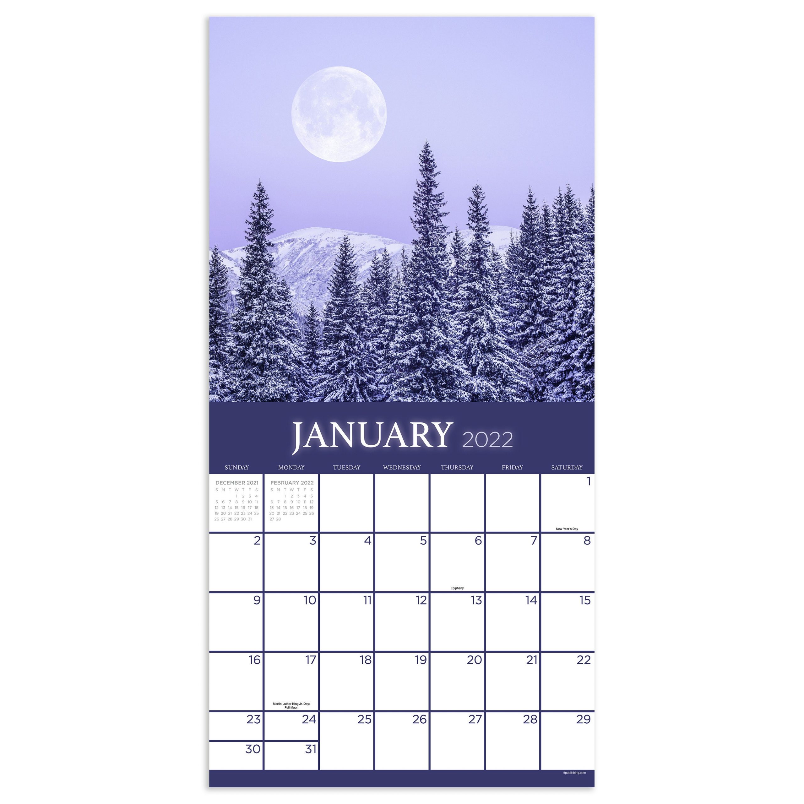 January 2022-December 2022 Moons 12X12 Wall Calendar | Etsy