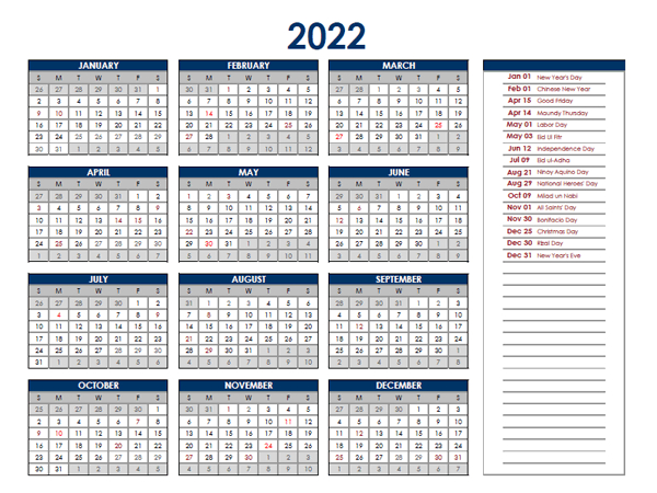 Mardi Gras 2022 Calendar Philippines