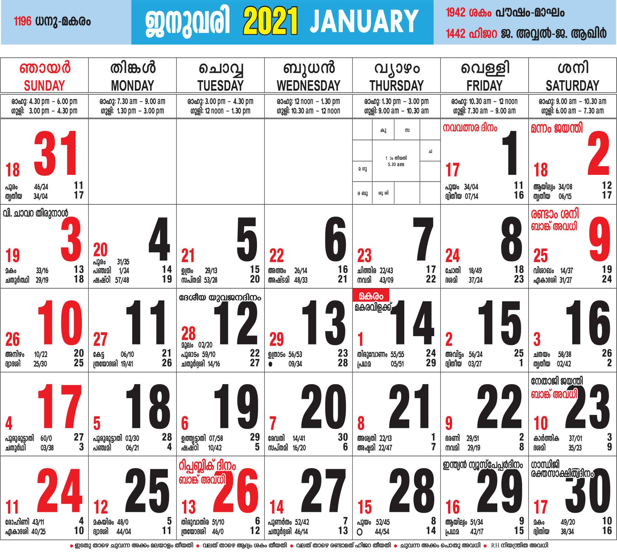 Mathrubhumi Calendar 2022 - August Calendar 2022