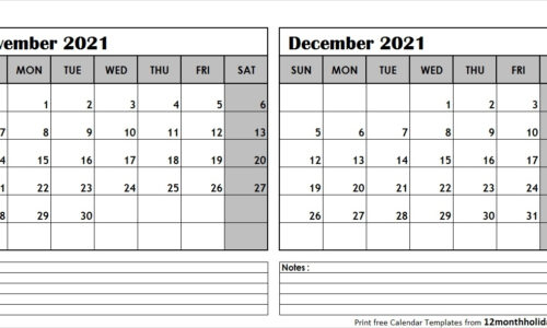 Printable A4 Monthly Calendar 2022 - Printable Calendar 2021