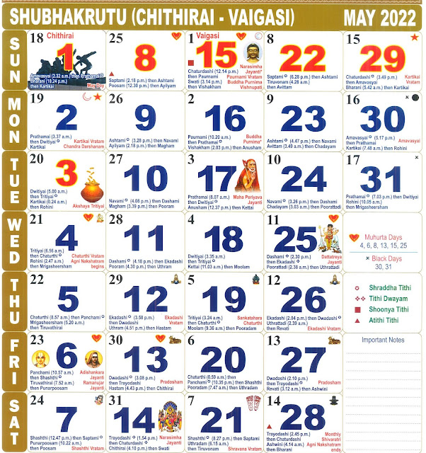 Tamil Calendar 2022 Pdf - Tamil Monthly Panchangam 2022