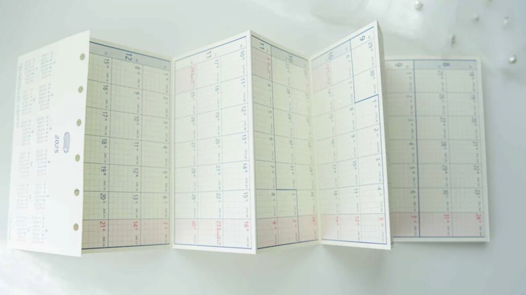 2025 mini accordion desk calendar