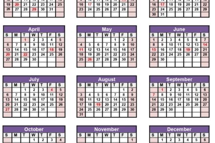 Big font calendar 2025 free download