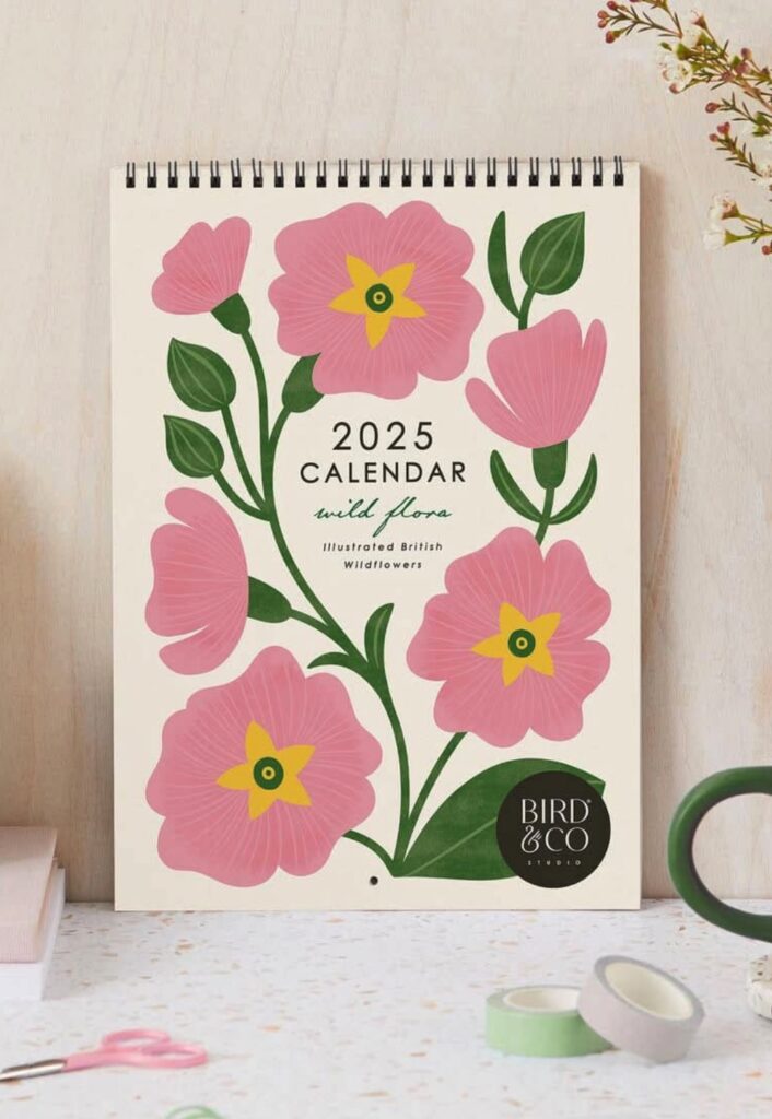 bespoke letterpress 2025 calendar