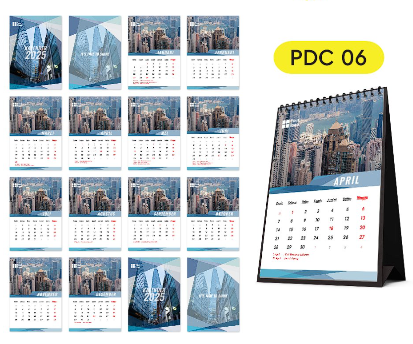 Corporate Table Calendar 2025 Template Vector Corporate Table Calendar 2025 Template Vector