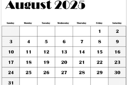august 2025 calendar printable free