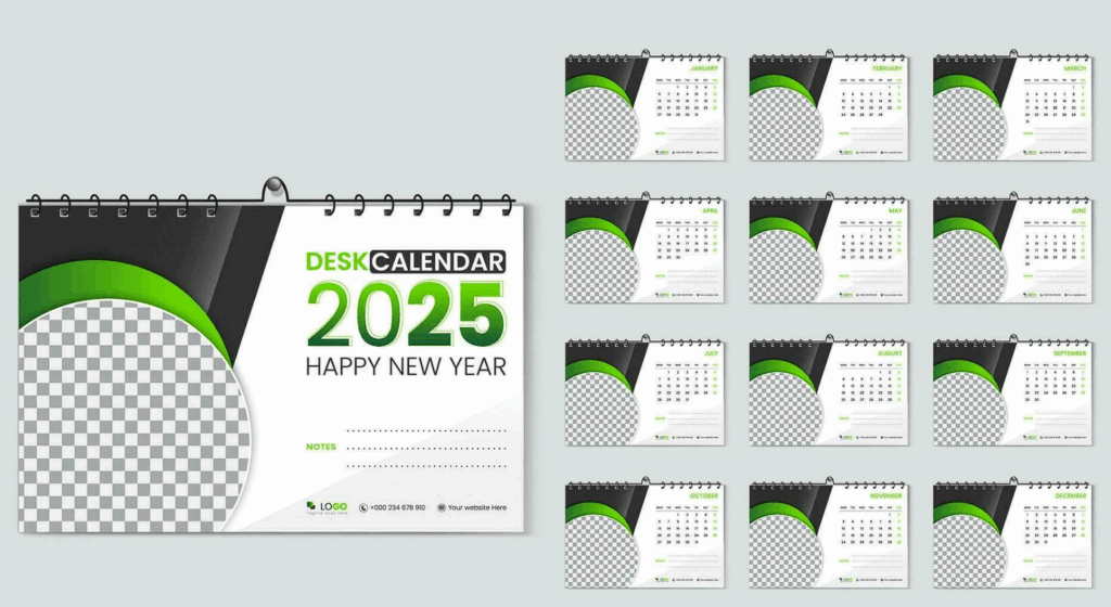 corporate table calendar 2025 template vector pdf corporate table calendar 2025 template vector pdf