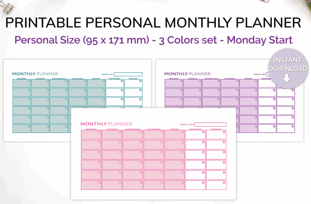 kawaii monthly planner template free download kawaii monthly planner template free download