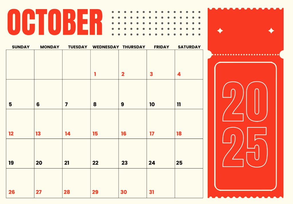 free monthly calendar october 2025 with goal tracker free monthly calendar october 2025 with goal tracker