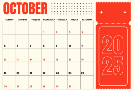 free monthly calendar october 2025 with goal tracker