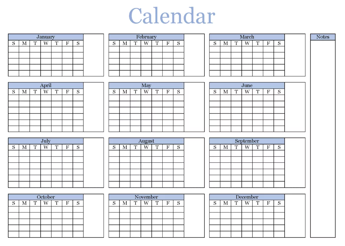 All in one 2025 planner with monthly and yearly calendar templates for free download