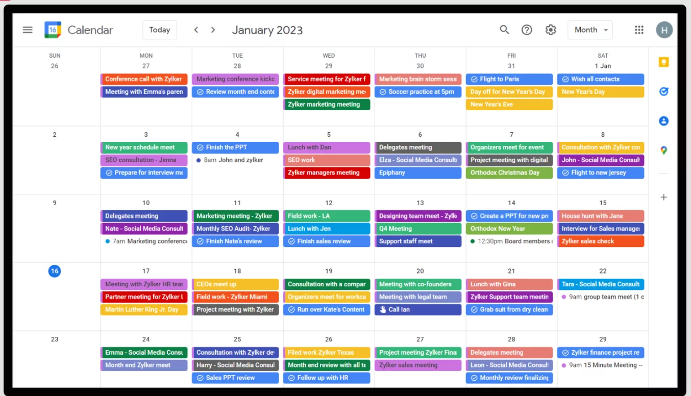 Comparison of popular calendar apps for productivity