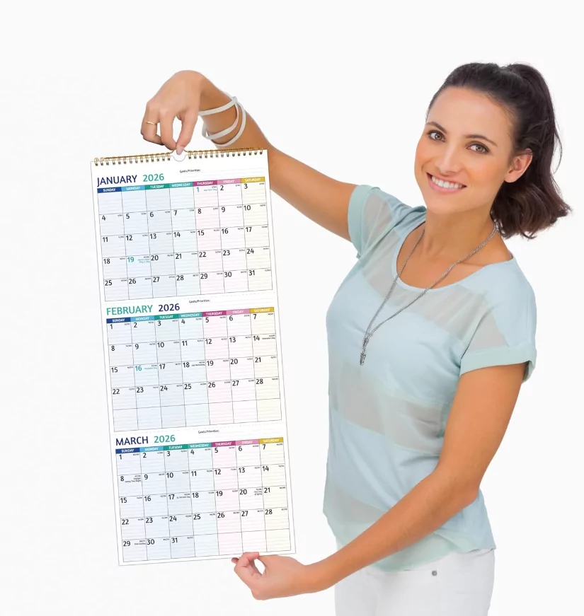 extra large monthly wall calendar 2026