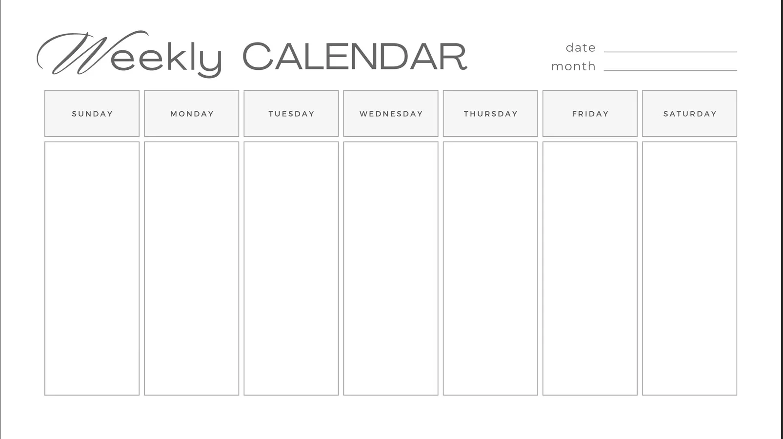 Minimalist digital weekly calendar setup with prioritized tasks and schedule Prepared using Gemini 3.1 Pro