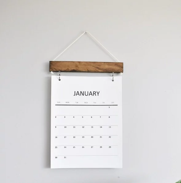 2026 wall calendar ideas modern home office decor minimalist design