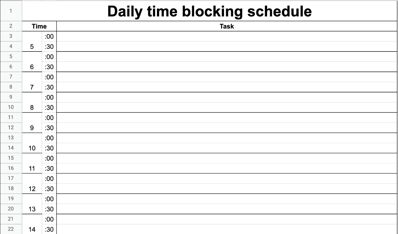 Time blocking daily calendar professional productivity guide 2026