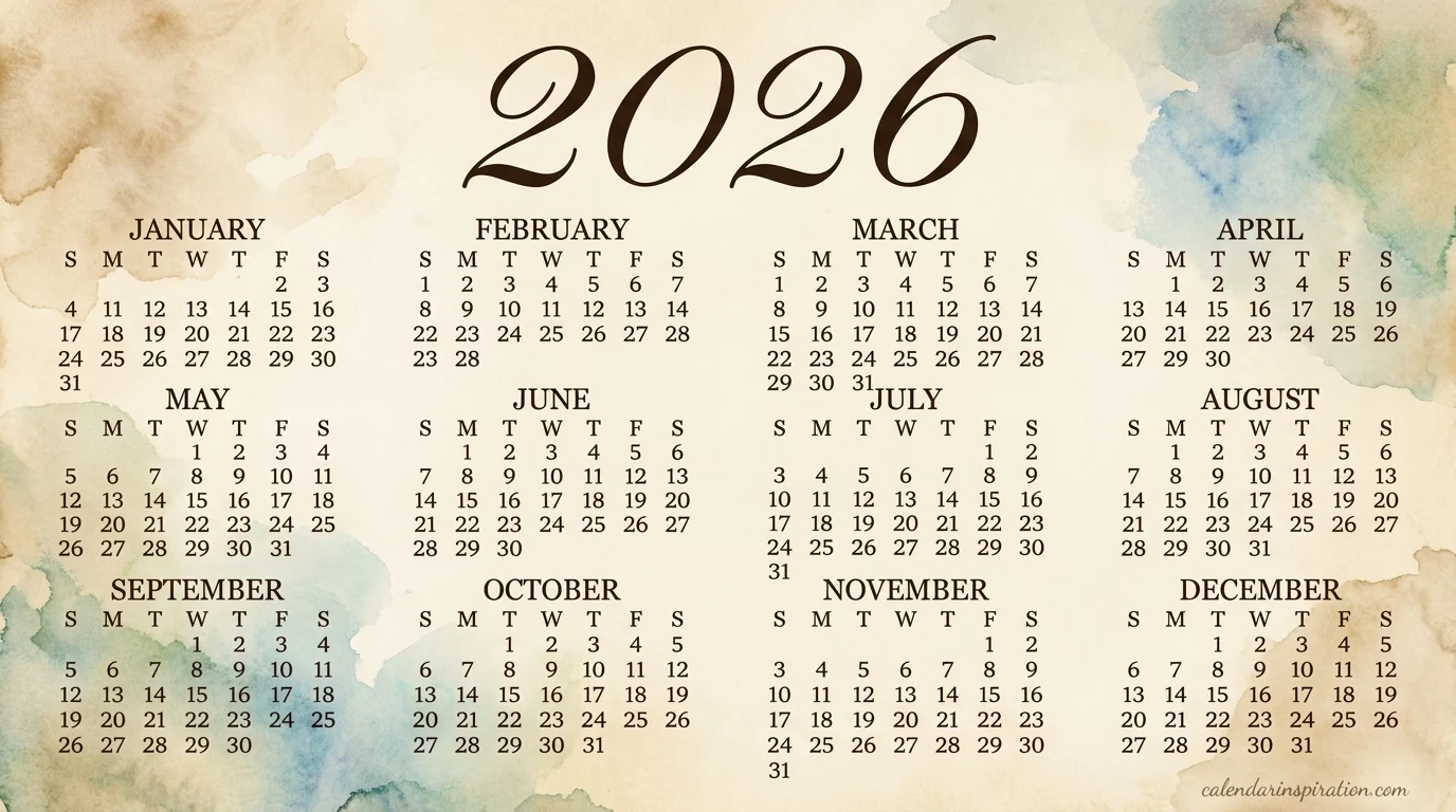 Calendar Design Ideas 2026