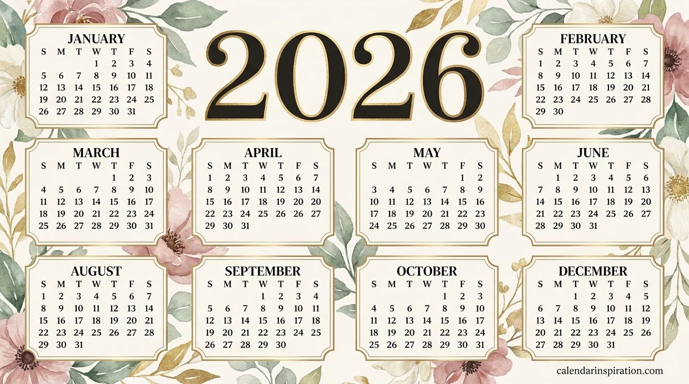 Minimalist Calendar Design Trends 2026