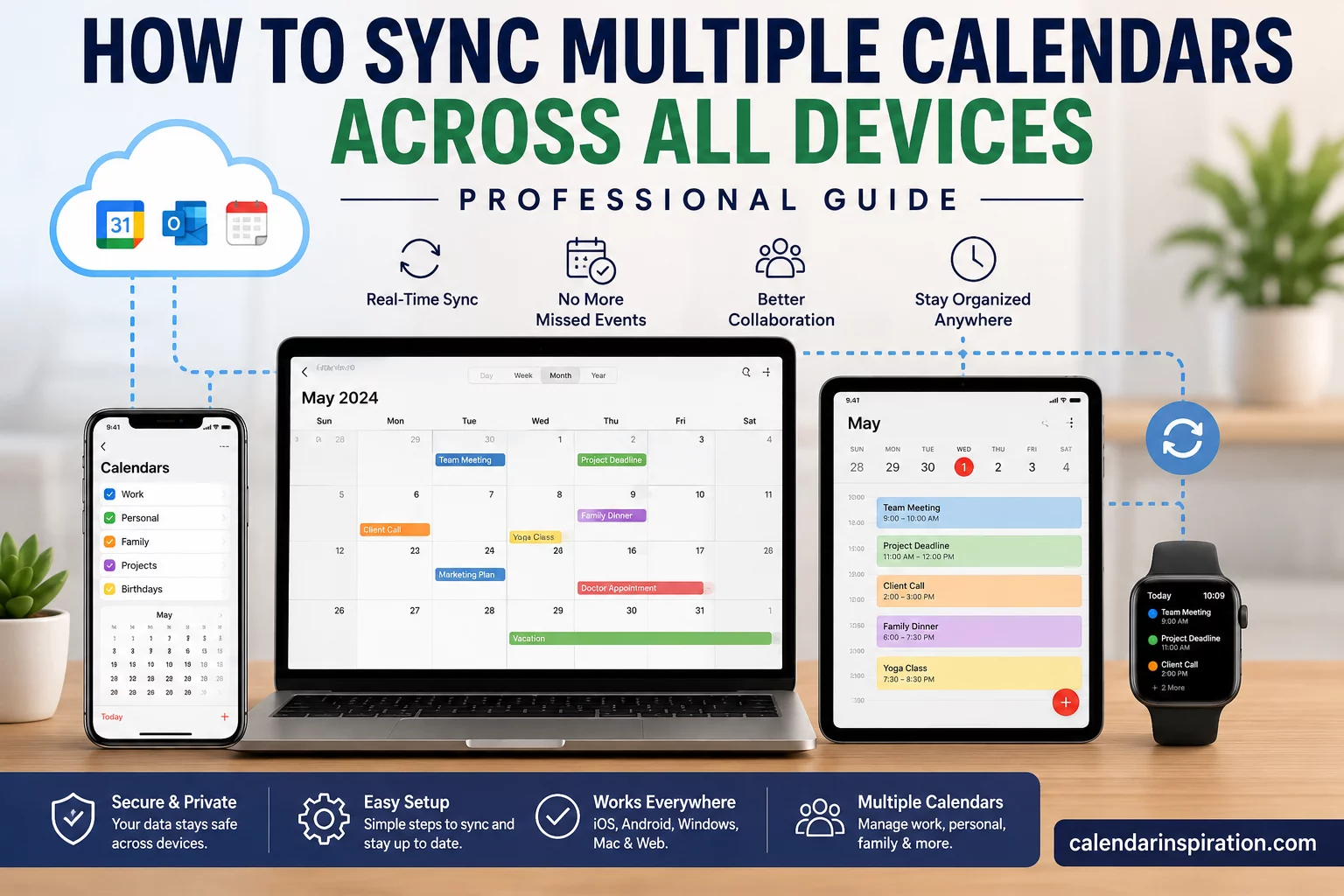 Sync Multiple Calendars Across All Devices