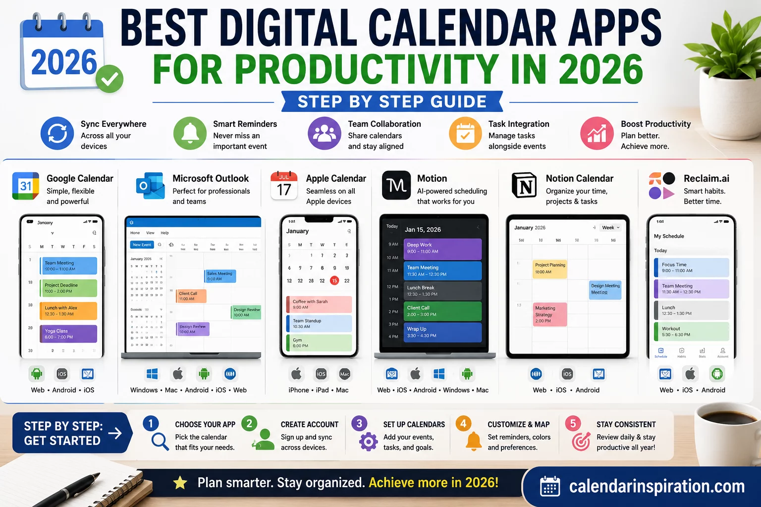 best digital calendar apps for productivity in 2026